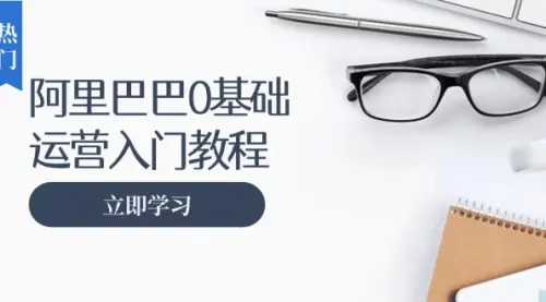 阿里巴巴运营零基础入门教程：涵盖开店、运营、推广，快速成为电商高手_云峰资源库