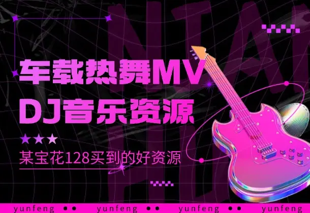 车载热舞MV，DJ音乐资源，某宝花128买到的好资源_云峰资源库